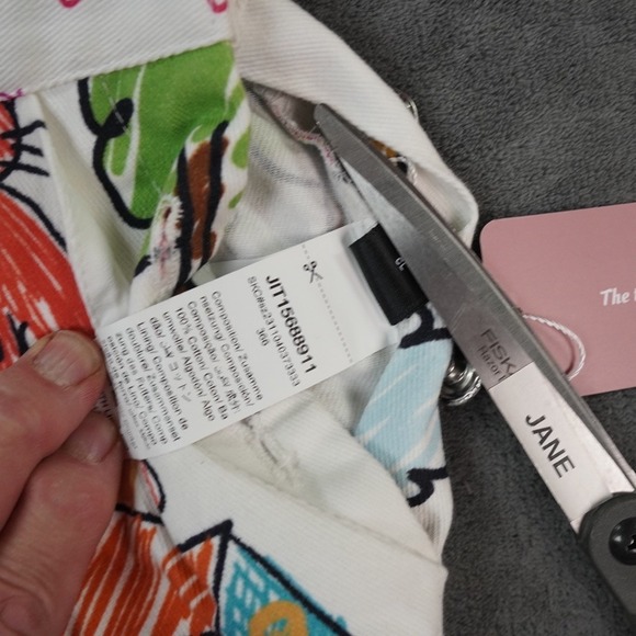 Shein Overalls Womens M Multicolor Kidcore Teacher‎ Doodle All Over Print - Picture 13 of 15